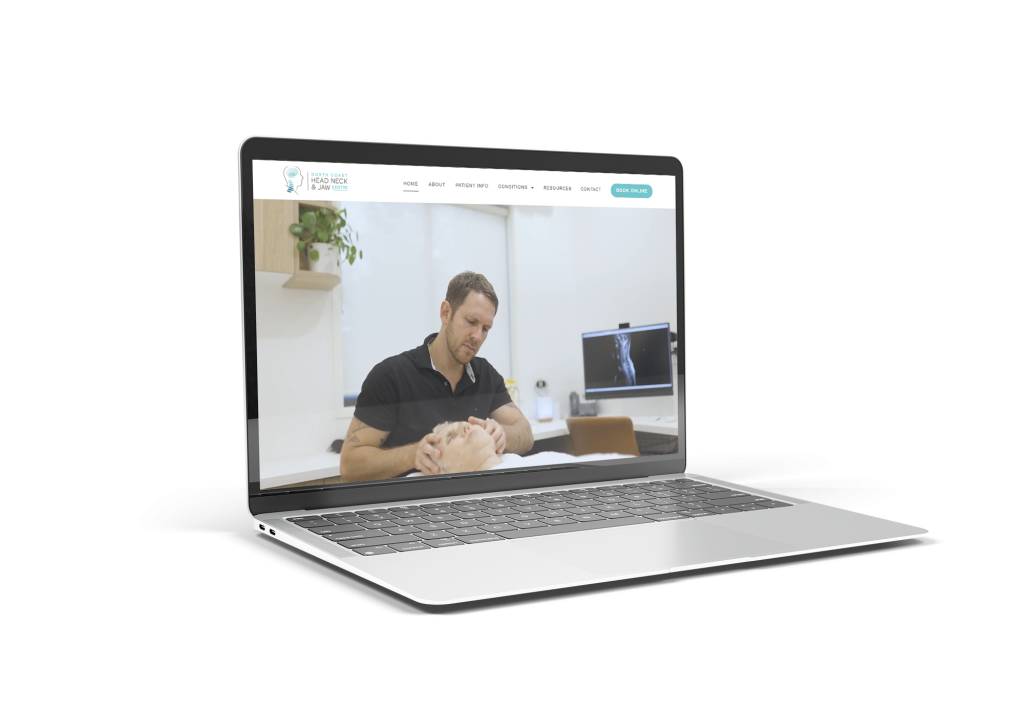 website design for specialist head neck and jaw centre based in ballina, nsw