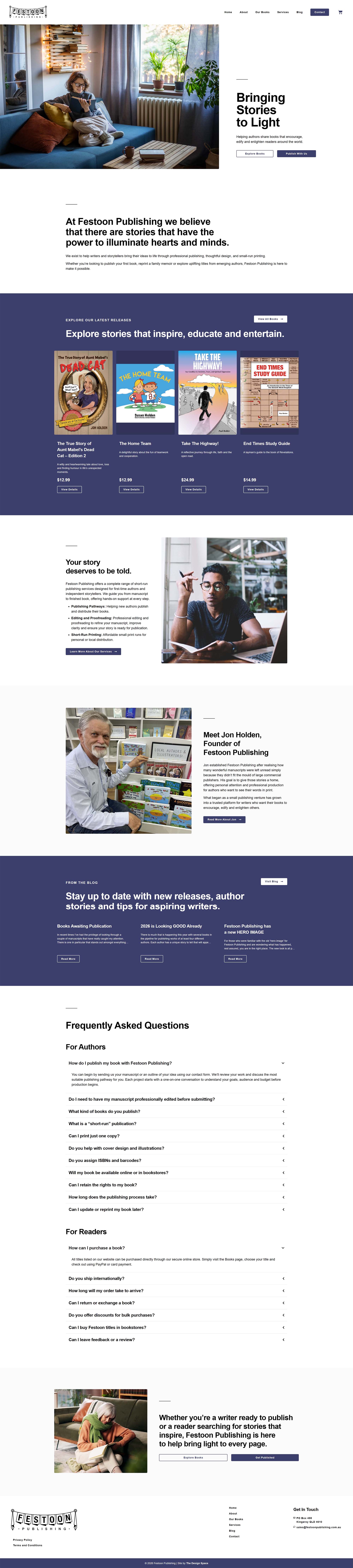 Lismore Website Design for Festoon Publishing 002