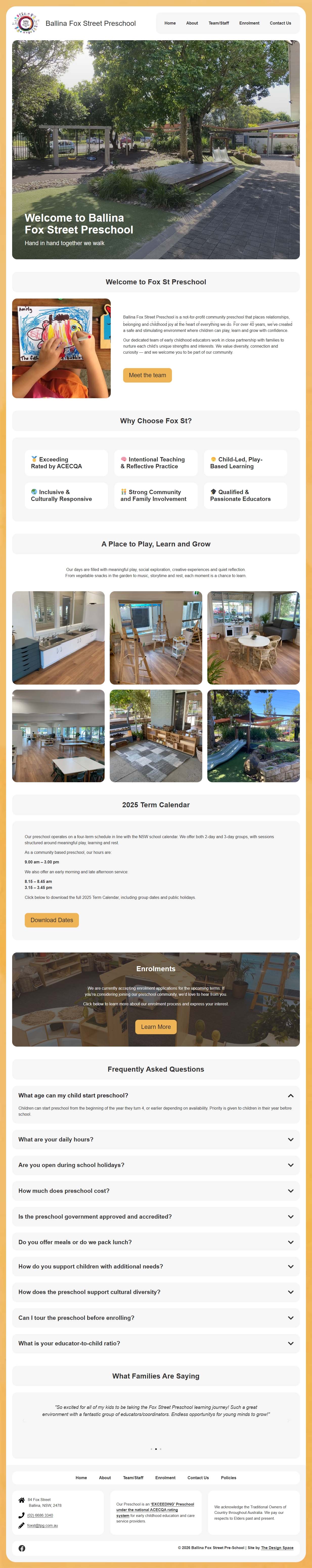 ballina web design mockup fox st